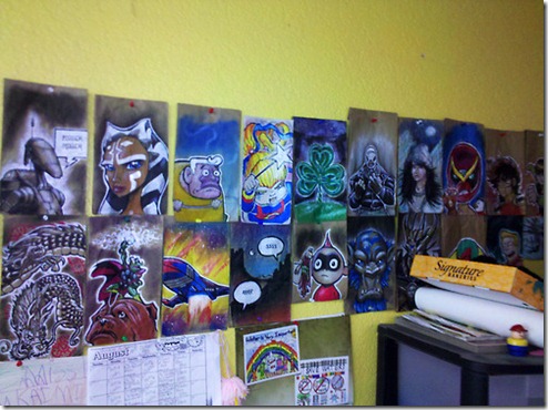 Arte criativa em sacos de papel