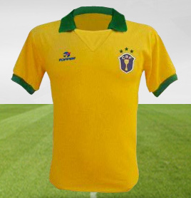 Evolução das camisas do Brasil