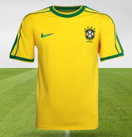 Evolução das camisas do Brasil